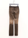 OUDE WAAG 25 Early Autumn Washed Stretch Denim Flared Pants OW-OW-25PF-PT05C1BL094-HZ Black Brown